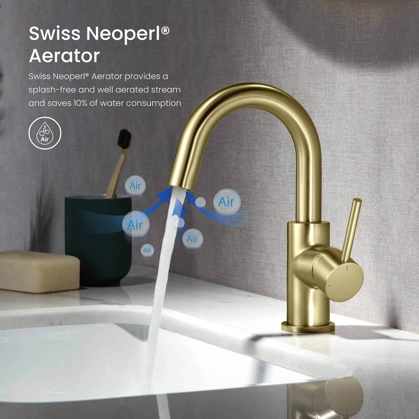 Circular Single hole basin faucet AT090311