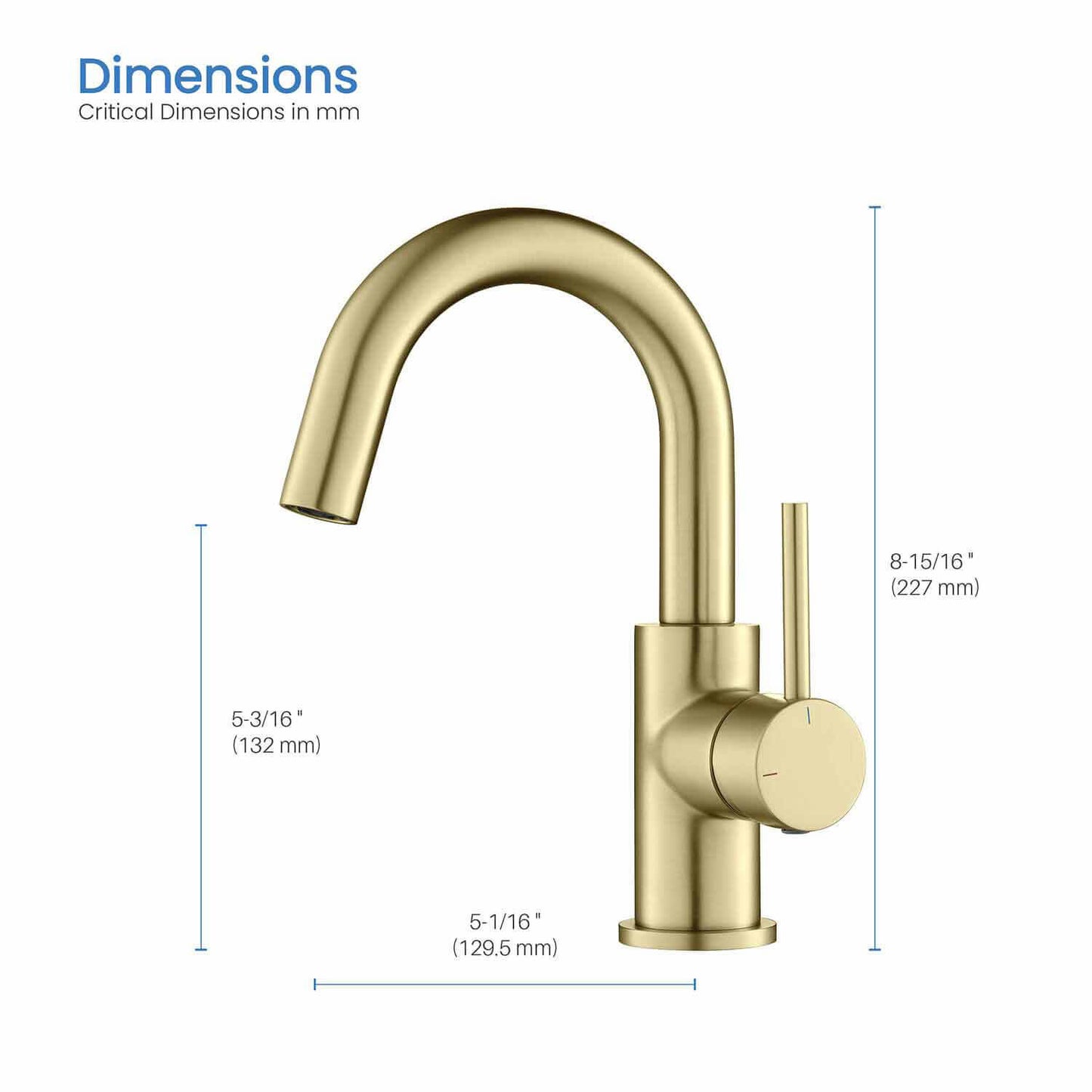 Circular Single hole basin faucet AT090311