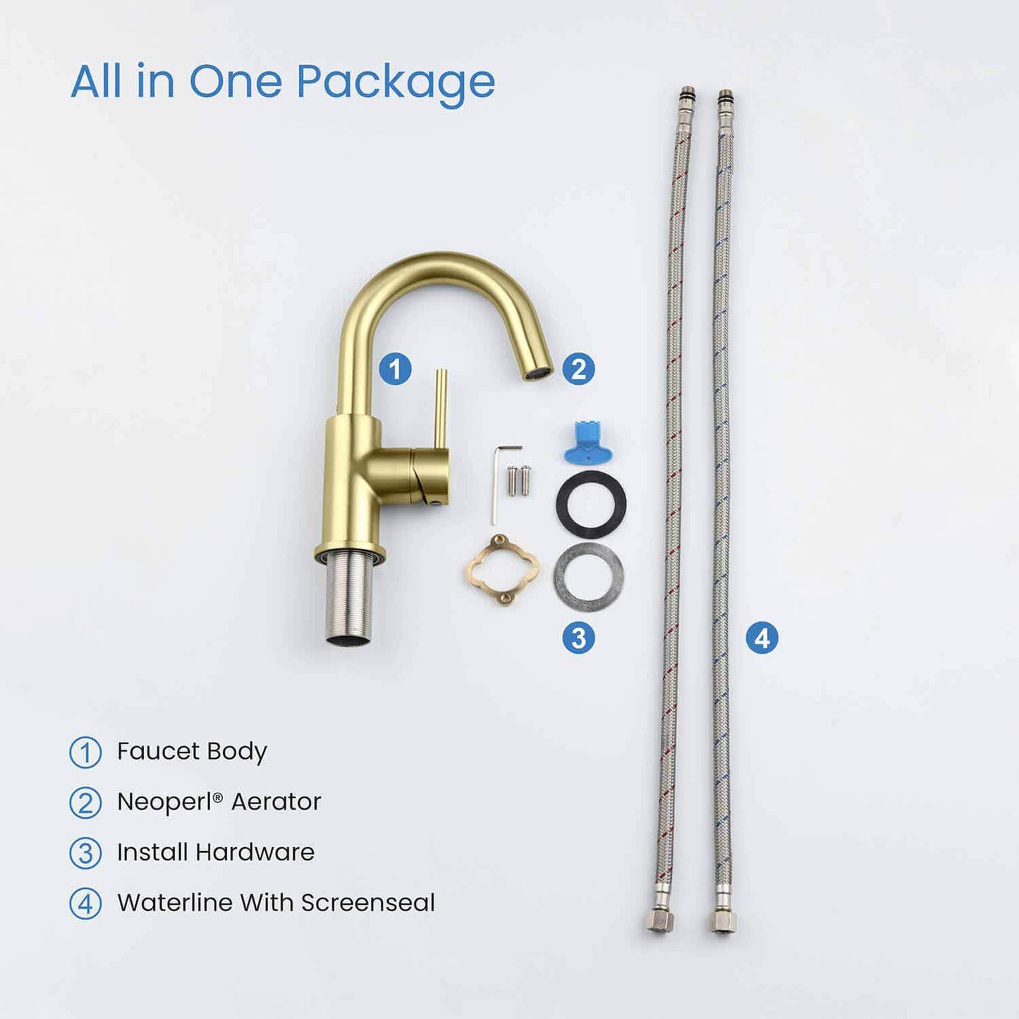 Circular Single hole basin faucet AT090311