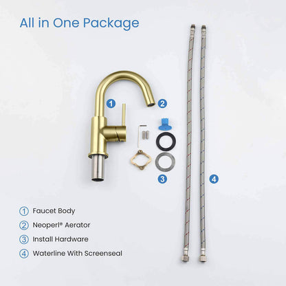 Circular Single hole basin faucet AT090311