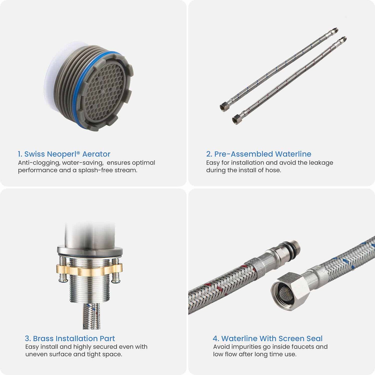 Circular Single hole basin faucet AT090311