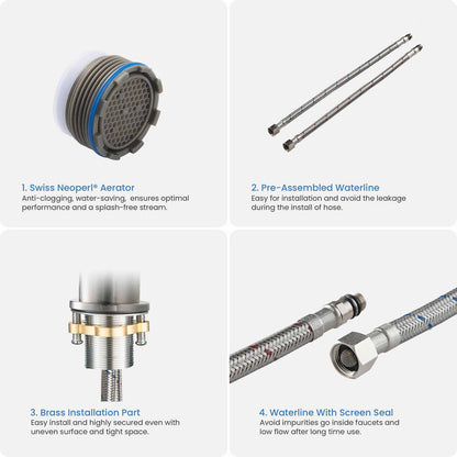 Circular Single hole basin faucet AT090311