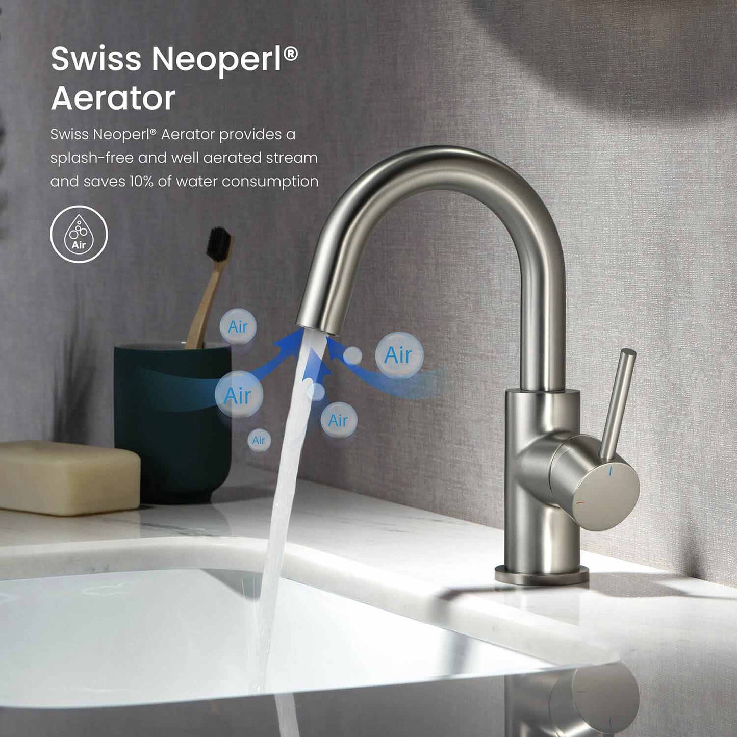 Circular Single hole basin faucet AT090311