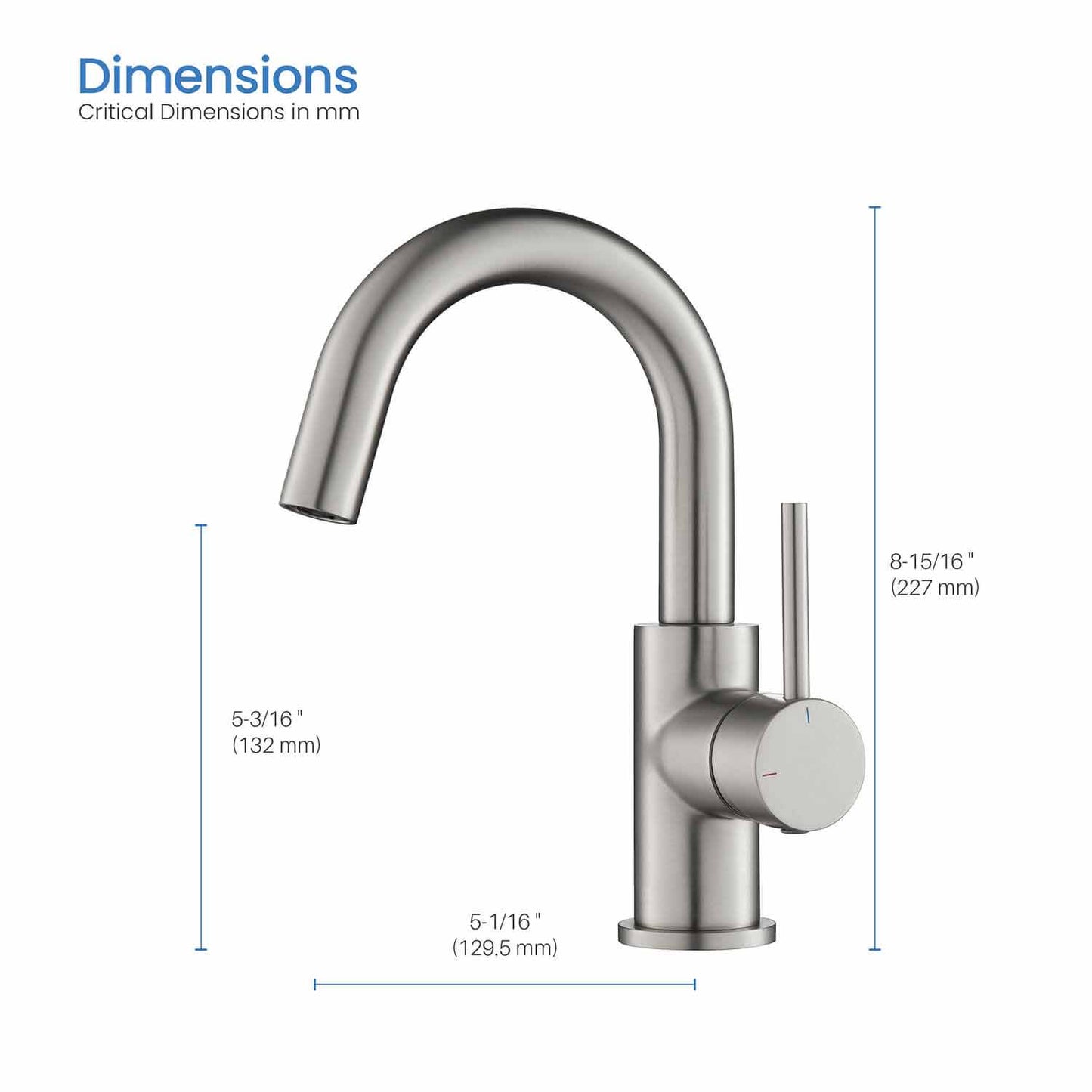 Circular Single hole basin faucet AT090311