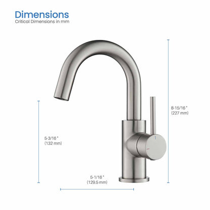 Circular Single hole basin faucet AT090311