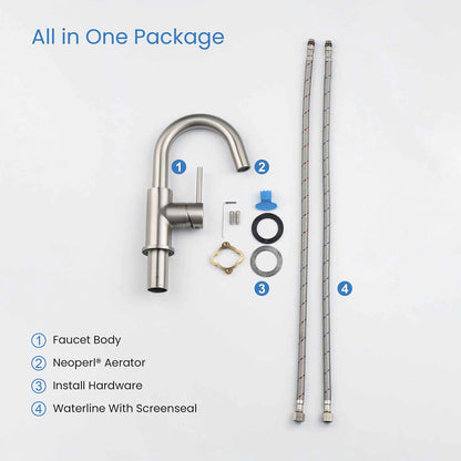 Circular Single hole basin faucet AT090311