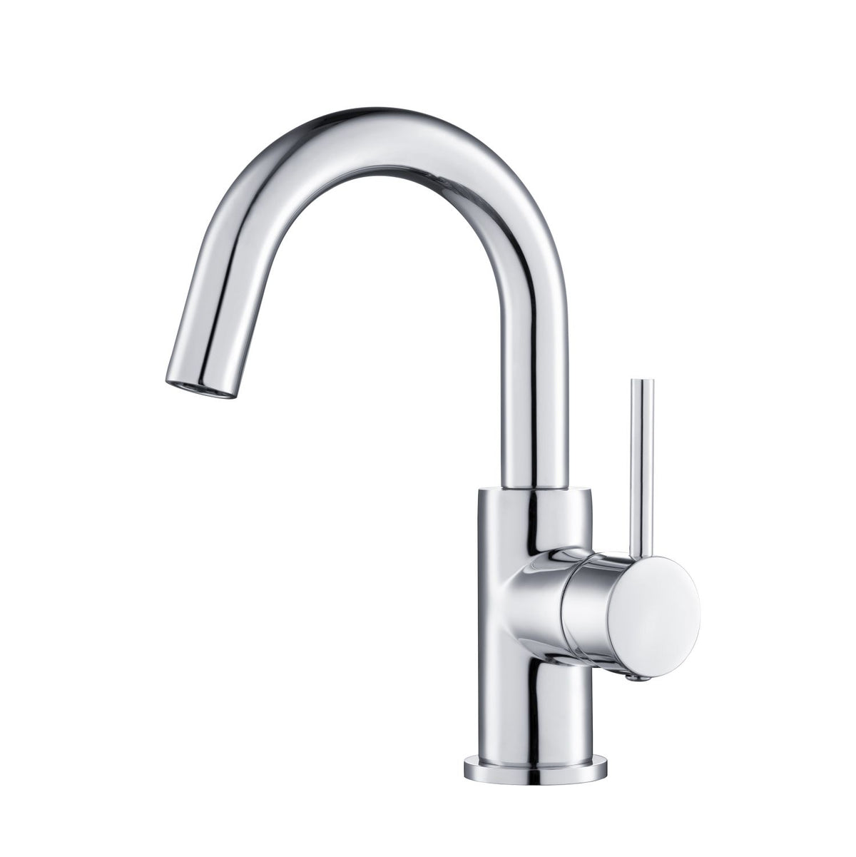 Aquavit Circular chrome cold-start single-hole basin faucet AT090311