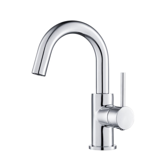 Aquavit Circular chrome cold-start single-hole basin faucet AT090311