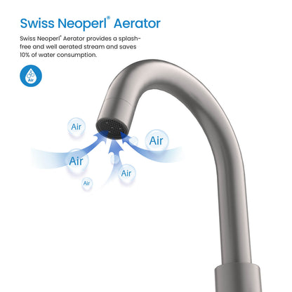 Modern Widespread Basin Mixer with Quick-Connect Installation AT090314