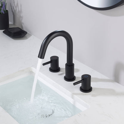 Modern Widespread Basin Mixer with Quick-Connect Installation AT090314