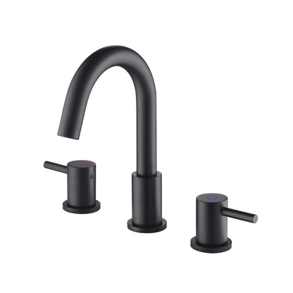 Modern Widespread Basin Mixer with Quick-Connect Installation AT090314