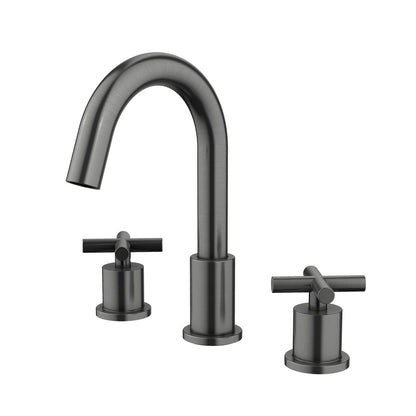 Aquavit Circular Series 3-Hole Cross-Handle Basin Faucet AT090514