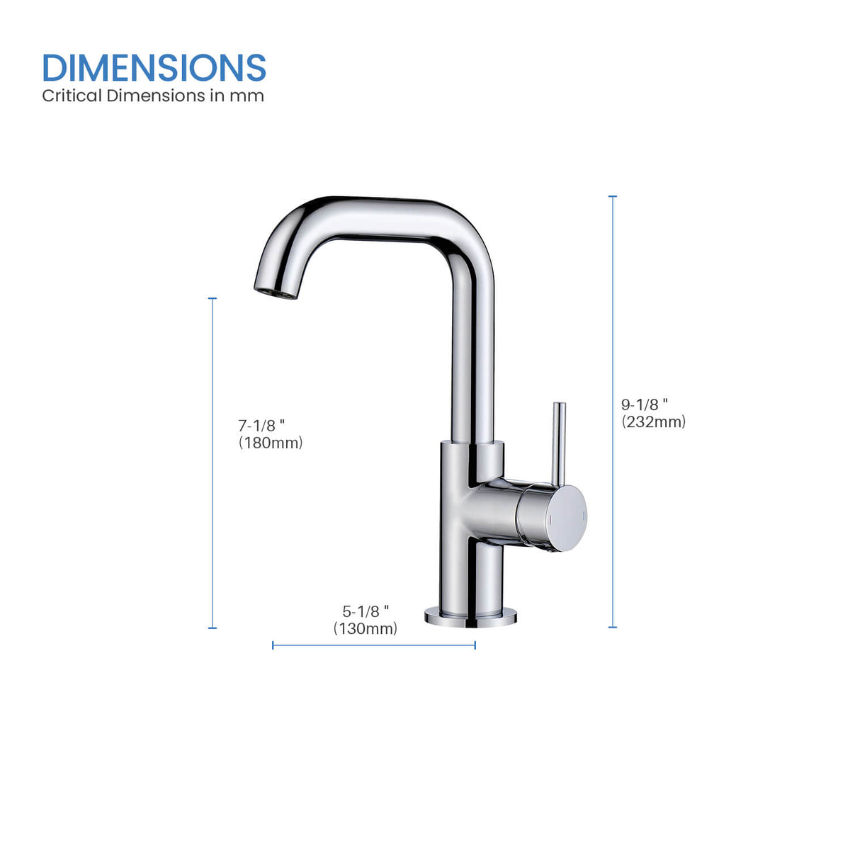 Aquavit Circular AT090711 basin faucet dimensions