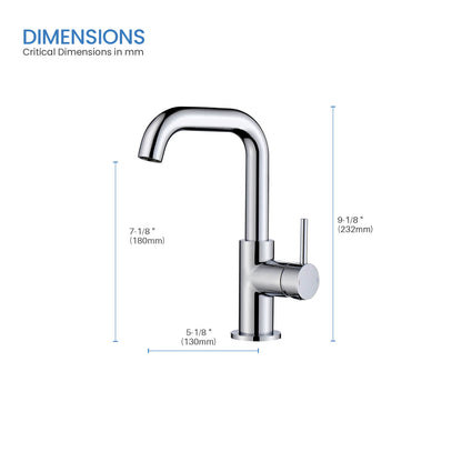 Aquavit Circular AT090711 basin faucet dimensions