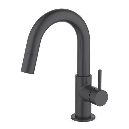 Aquavit Circular Series Pull Out Bathroom Faucet Magnetic Docking Lead Free Brass AT090811