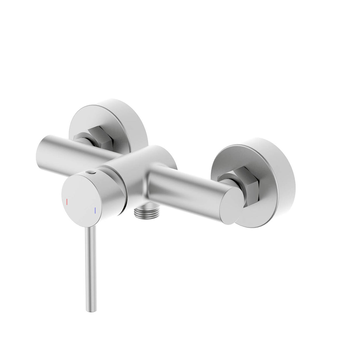 Aquavit Circular brushed nickel solid brass wall-mounted shower mixer AT092100