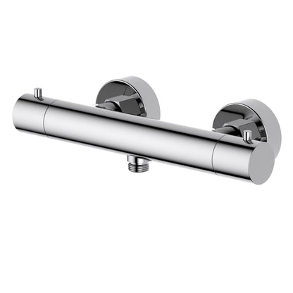 Aquavit Circular chrome cool-touch thermostatic shower mixer AT092300