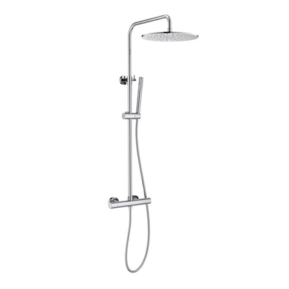 Aquavit Circular chrome two-outlet thermostatic shower column AT097501