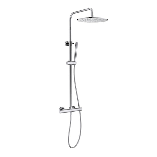 Aquavit Circular chrome two-outlet thermostatic shower column AT097501