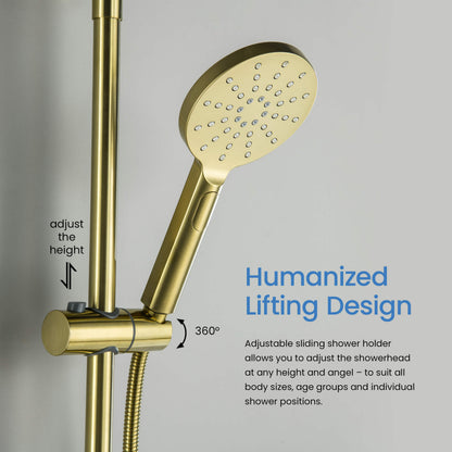 AT097502 adjustable hand shower holder with height and angle adjustment
