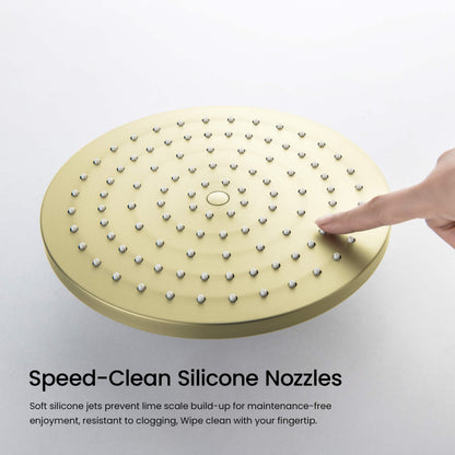 AT097502 ABS head shower with easy-clean silicone nozzles