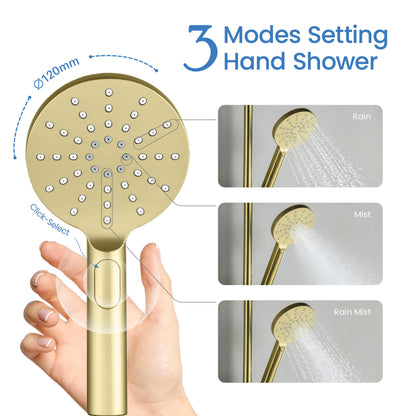 AT097502 ABS hand shower with three selectable spray modes