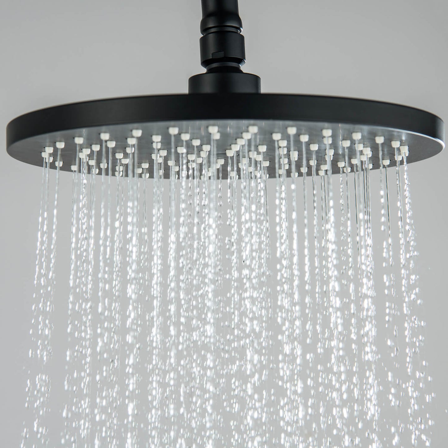 Ø220 mm ABS overhead rain shower on the AT097502 shower column