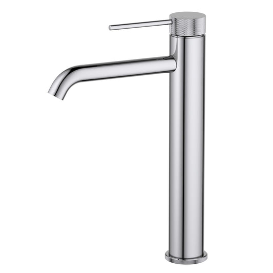Aquavit AT100012 chrome knurled single-handle vessel sink faucet