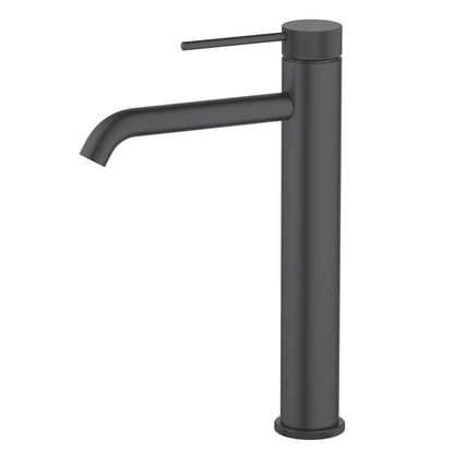 Aquavit AT100012 matte black knurled single-handle vessel sink faucet