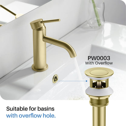 Circular X Modern Knurled Handle Brass Three-Hole Basin Mixer AT100014