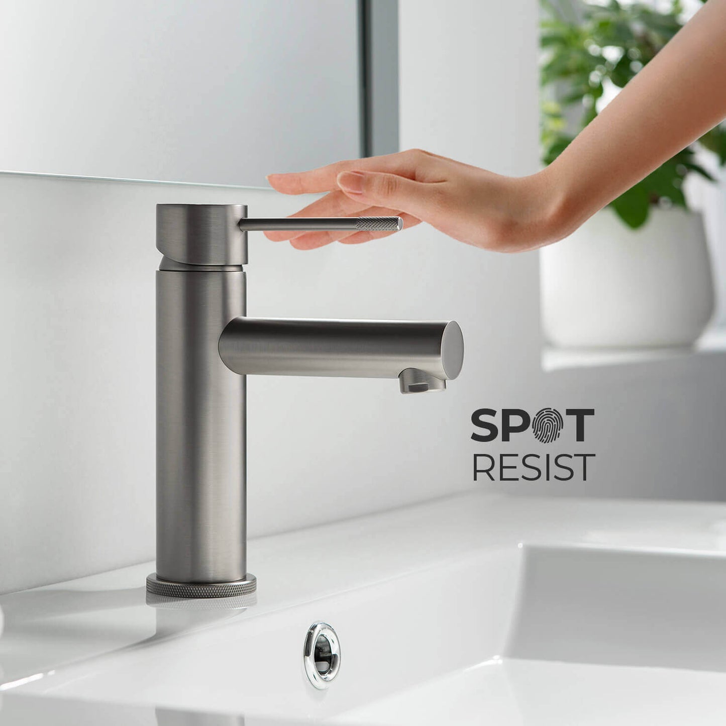 Circular Single hole basin faucet AT100211
