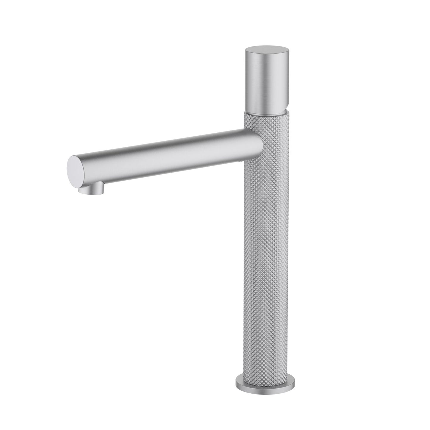 Aquavit Circular X Series Fully Knurled Tall Vessel Basin Mixer AT100312