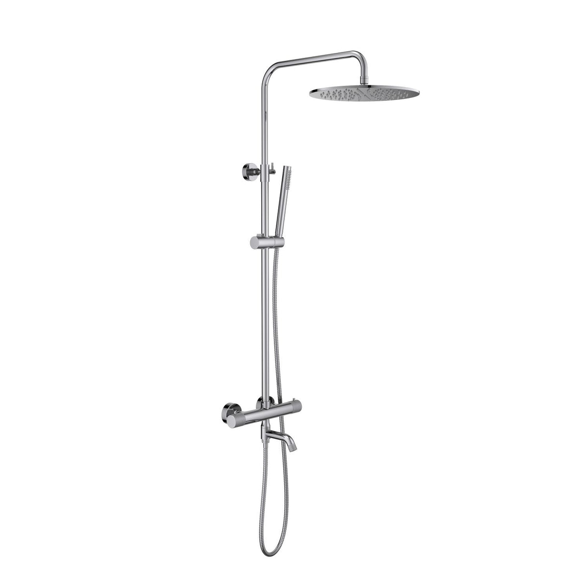 Aquavit Circular X chrome three-outlet thermostatic shower column AT107301