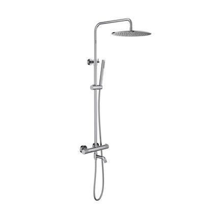 Aquavit Circular X chrome three-outlet thermostatic shower column AT107301