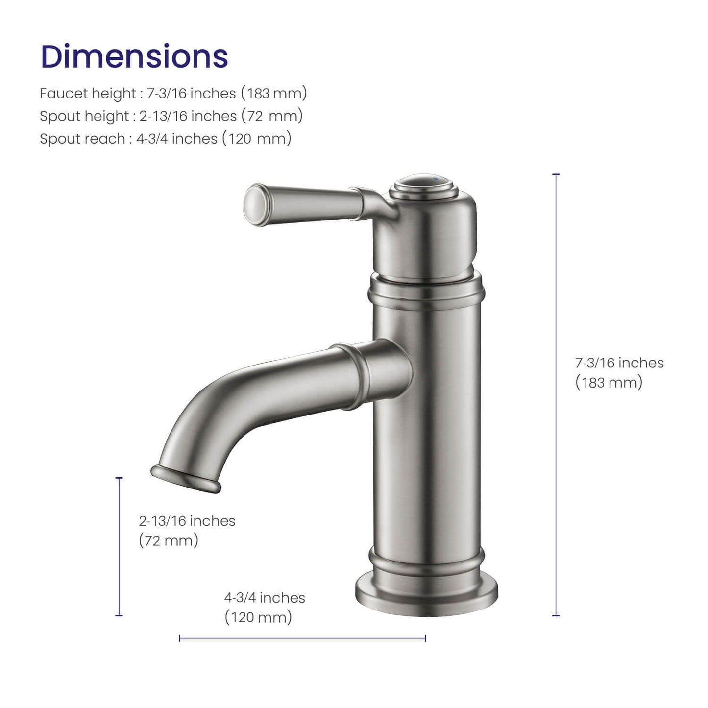 Victoria Single hole basin faucet AT150011
