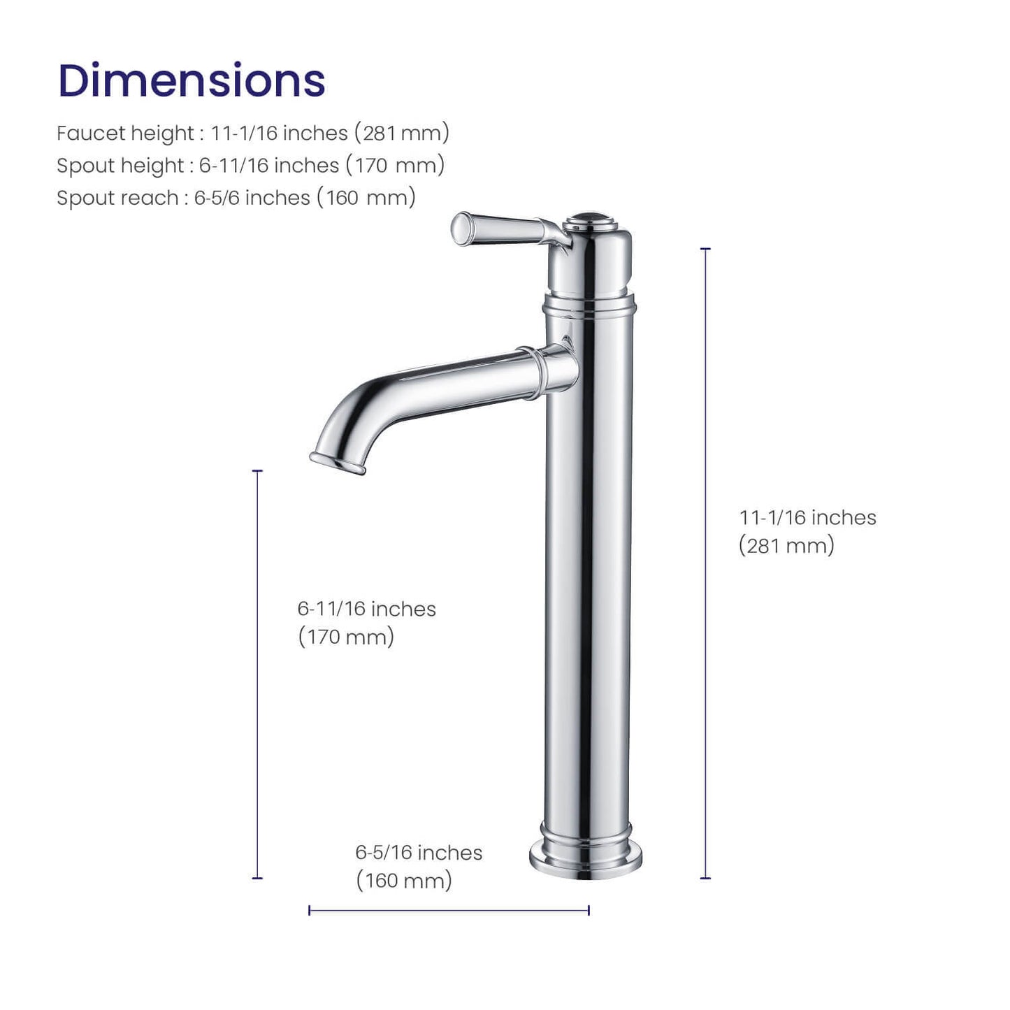 Victoria Single hole vessel faucet AT150013