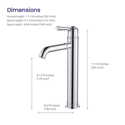 Victoria Single hole vessel faucet AT150013