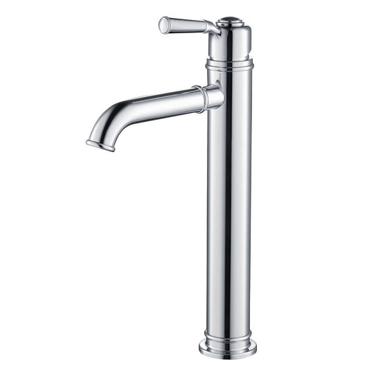 Aquavit Victoria AT150013 chrome neo-classical tall vessel sink faucet