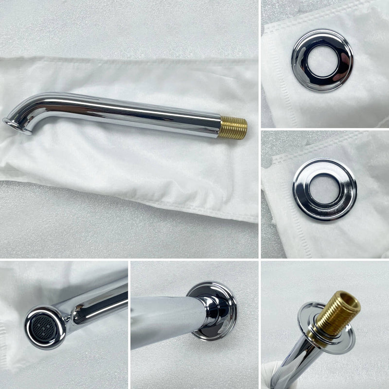 Victoria Solid Brass Round Bathtub Spout 180mm AT150054