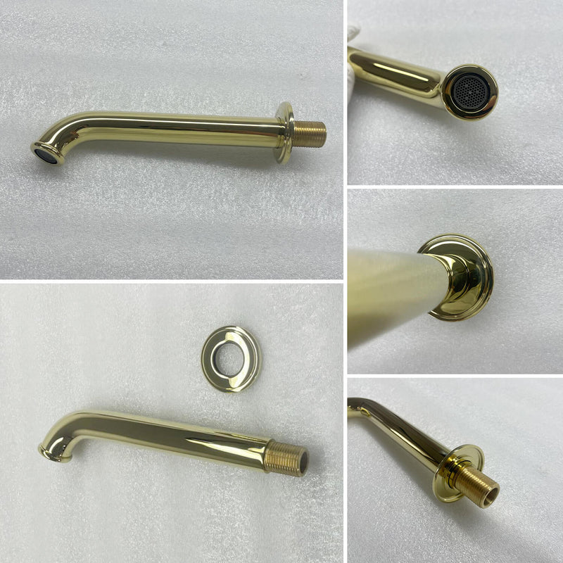 Victoria Solid Brass Round Bathtub Spout 180mm AT150054