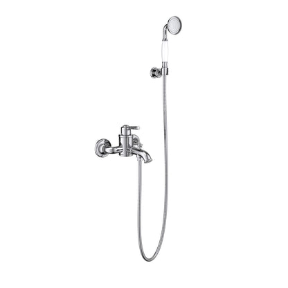 Victoria Brass bath shower mixer set with classic hand shower AT150122