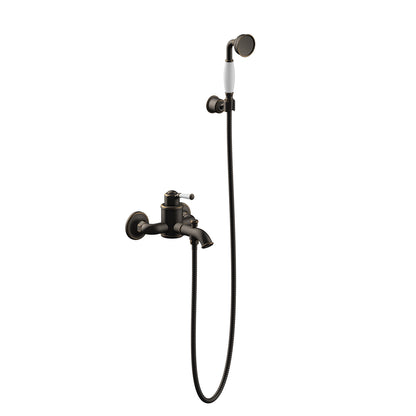 Victoria Brass bath shower mixer set with classic hand shower AT150122