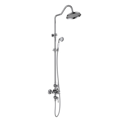 Aquavit Victoria chrome two-outlet thermostatic shower column AT157201