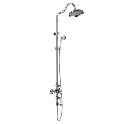 Aquavit Victoria chrome three-outlet thermostatic shower column AT157301