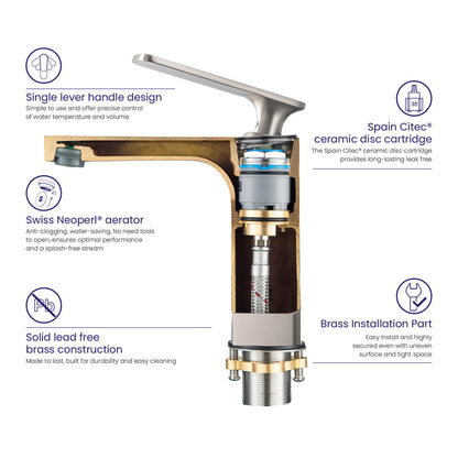 Apple single handle basin faucet c