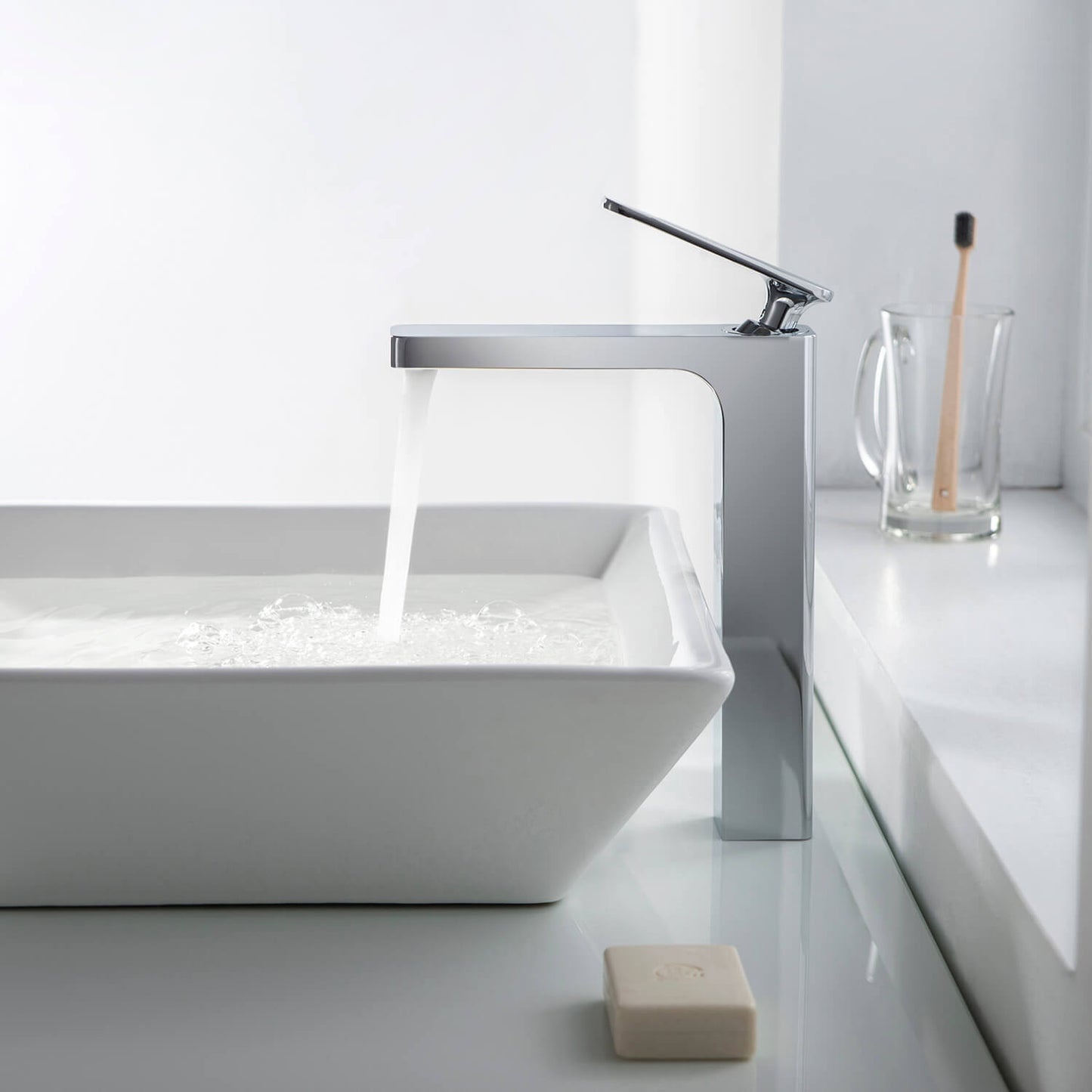 Apple single handle high basin faucet AT210012