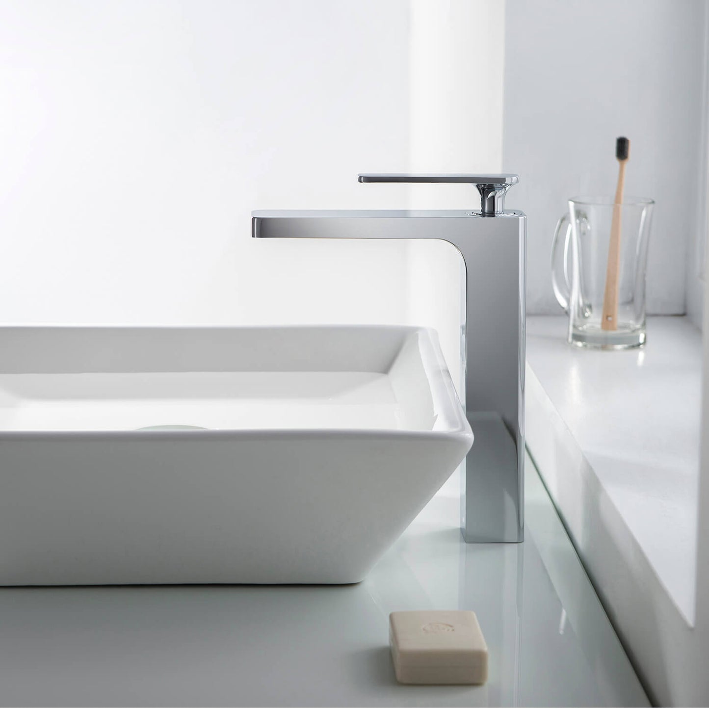 Apple single handle high basin faucet AT210012