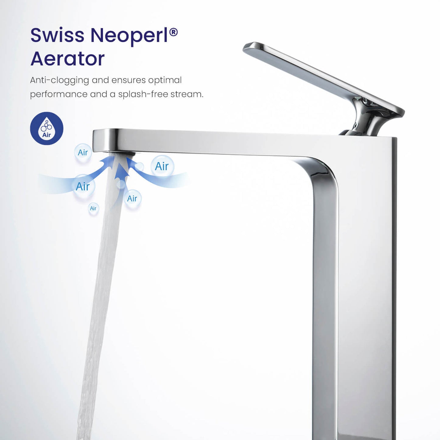 Apple single handle high basin faucet AT210012