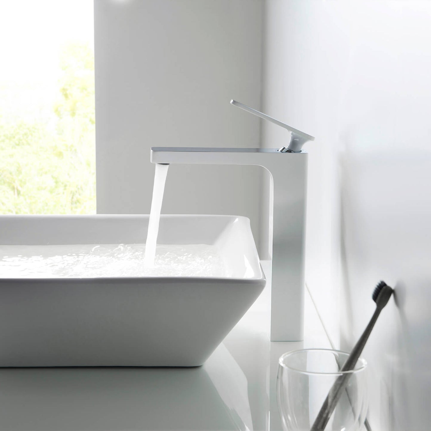 Apple single handle high basin faucet AT210012