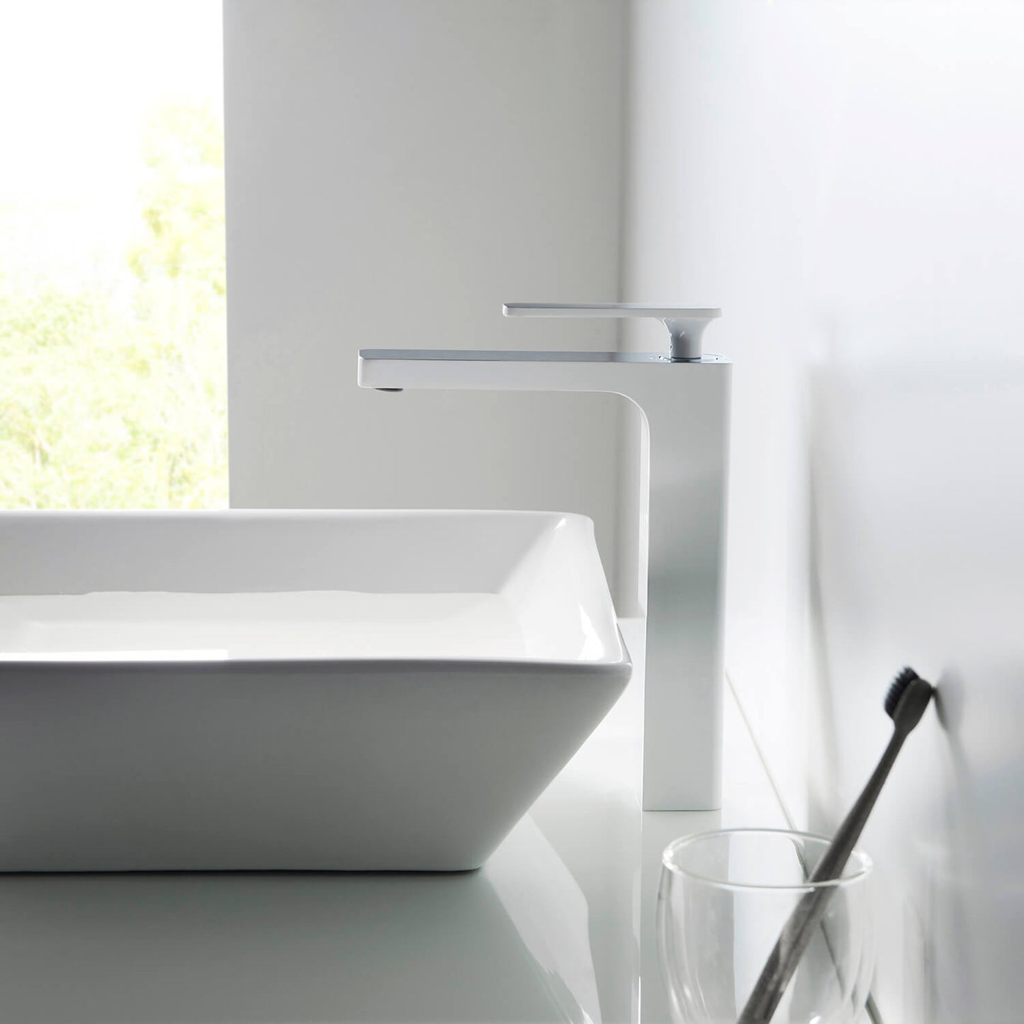 Apple single handle high basin faucet AT210012